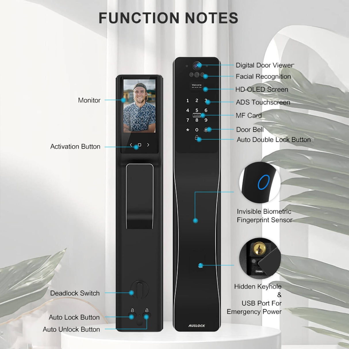 Smart Push-Pull Lock - Space Alloy Edition A519