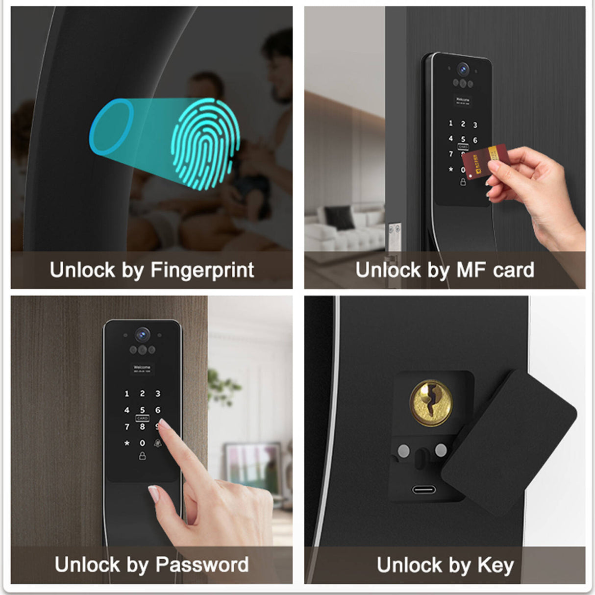 Smart Push-Pull Lock - Space Alloy Edition A519