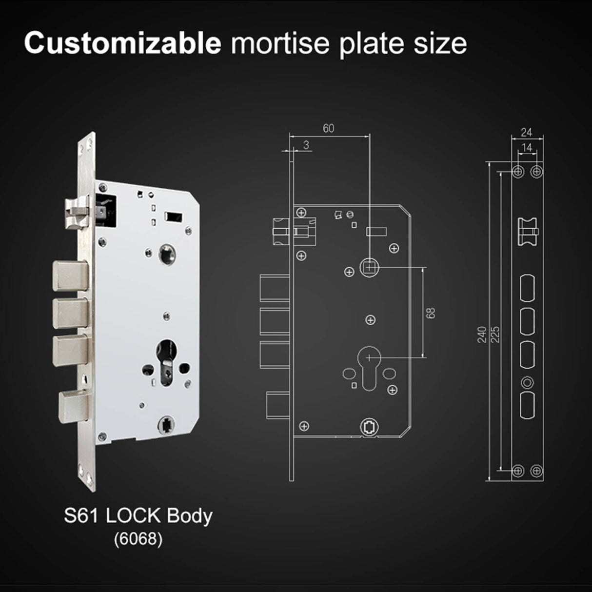 Smart Push-Pull Lock - Space Alloy Edition A519
